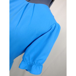 Blusa azul manga corta